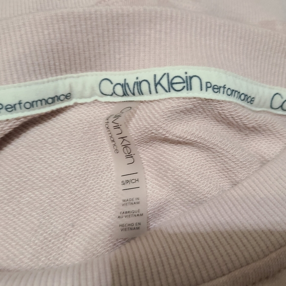Calvin Klein Woman's Pink Long Sleeve Crewneck Sweatshirt, Size: Small - Picture 12 of 14